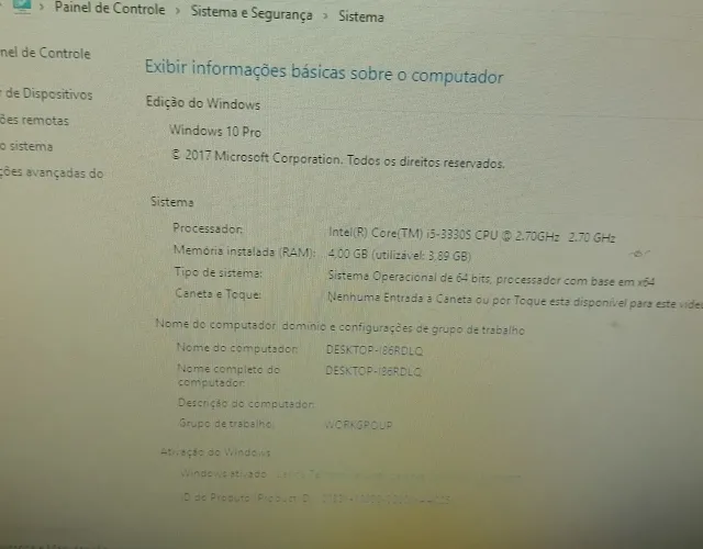 PC computador I5 4GB novo