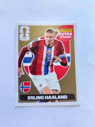 Vendo Figurinha Extra Copa 2026 Erling Haaland Ouro em Uberlândia e Uberaba.