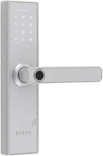 Fechadura Digital de Embutir com Biometria, Elsys, ESF- DE2000B, Prata