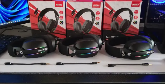 Headset gamer marvo wireless sem fio novo