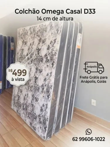 Colchão D33 Casal - Frete grátis para Anápolis-Go. R$ 499,00