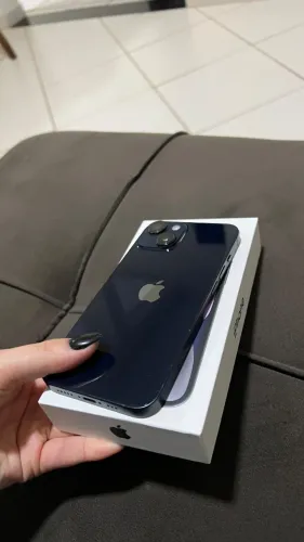iPhone 14 256GB Meia-Noite | Caixa + Cabo + NF | Nunca Aberto