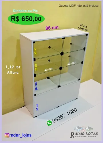 Balcão Mdf Novo Loja
