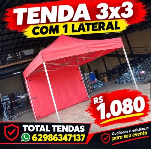 Tenda 3x3 com lateral