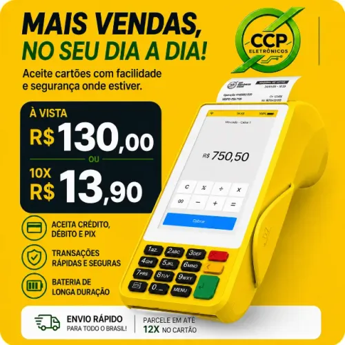 Maquininha de Cartão Point Pro 3 Mercado Pago