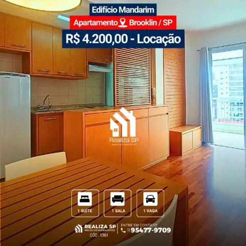 Apartamento para locação - Edifício Mandarim Brooklin / SP
