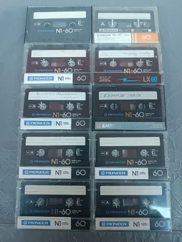 Fita k7 usadas pioneer N1 lote 10 fitas 60 min