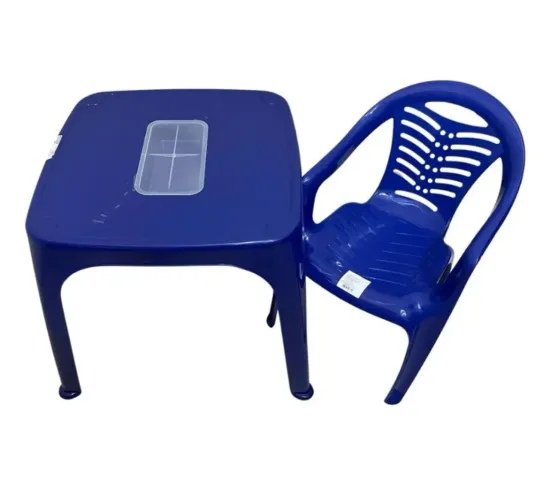 Mesa infantil com cadeira + porta coisas
