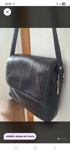 Bolsa couro legítimo 