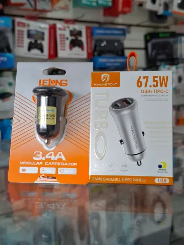 Carregador veicular para carro - entrega em slz e região 