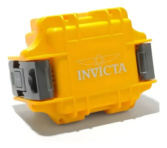 Caixa para Relógio Invicta de PVC com Fechamento em Fivela