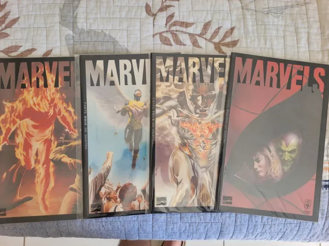 série marvels completa em 4 volumes - editora abril