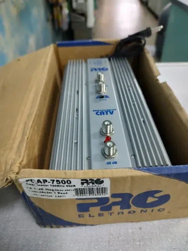 Amplificador Antena Coletiva Proeletronic 50db CATV