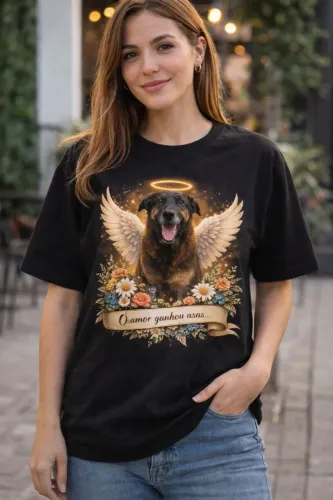 Camiseta amor que ganhou asas