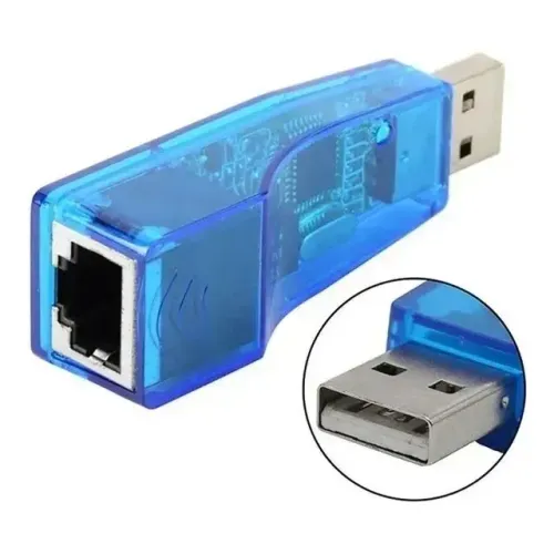 Adaptador de Rede USB 2.0 Para RJ45 compatível Windows XP / Vista / 7 / 8 / 10