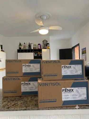 [NOVO] Ventilador de teto VENTISOL Fênix 270, 3 pás, 220v