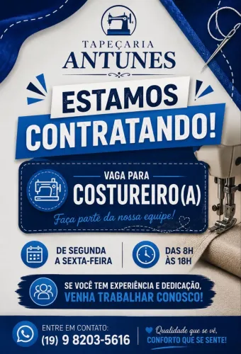 Costureira(o) para tapecaria 