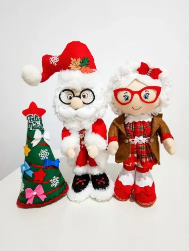 Kit papai Noel mamãe Noel arvore