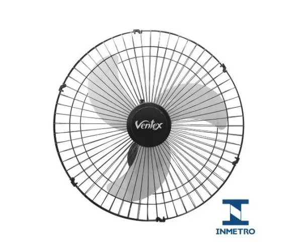 VENTILADOR DE PAREDE TEX 6 MAX TURBO BIV 127V E 220V PRETO 60CM POTENCIA 210W