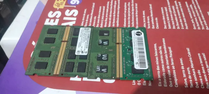Kit 4 memórias DDR3 notebook, upgrade barato pro seu note!