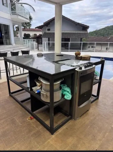 Cozinha Ilha gourmet c/ pia