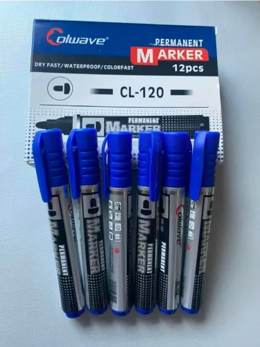  Canetão Permanente Azul (preço por unidade)