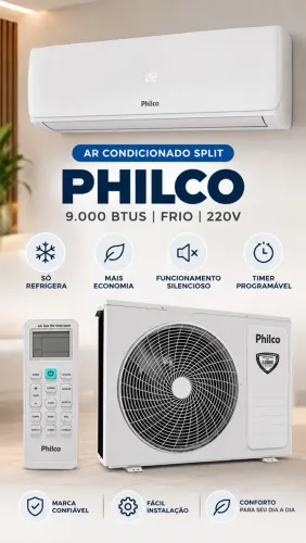 Promoção de ar condicionado 9.000 btus