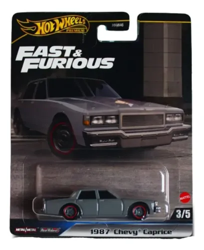 Hot Wheels Premium Fast & Furious 1987 Chevy Caprice Hrt98 carrinho de brinquedo