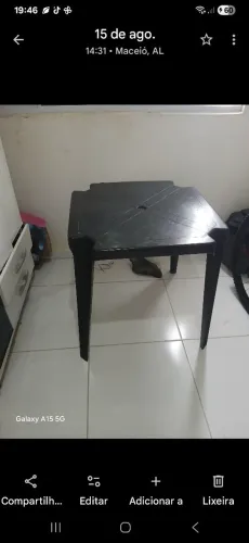 Mesa de plástico