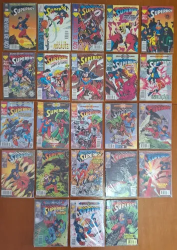 Coleção HQ Superboy Nº 1 ao 22 e Nº 1 (23 Gibis Contínuos) - Ed. Abril