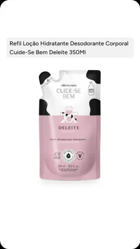 Refil Hidratante De LEITE