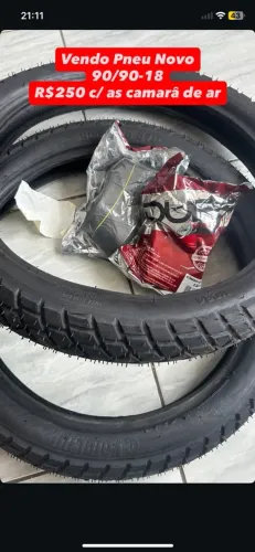 2 pneu novo, 2 cama de ar nova 