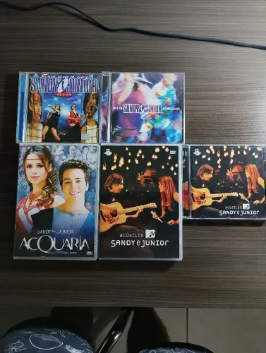 Sandy e Junior lote de CDs e Dvds