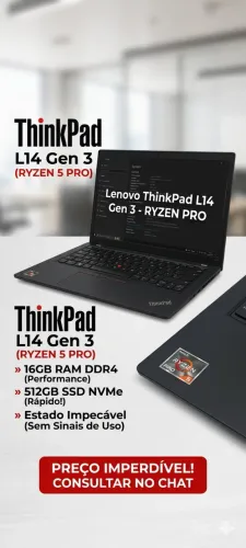 Notebook - Lenovo L14 Gen 3 - Ryzen 5 Pro - 16GB RAM - 512GB SSD