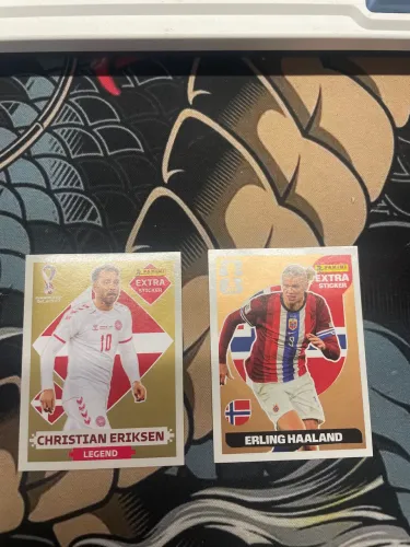 Legends stickers -haaland bronze e christian eriksen gold