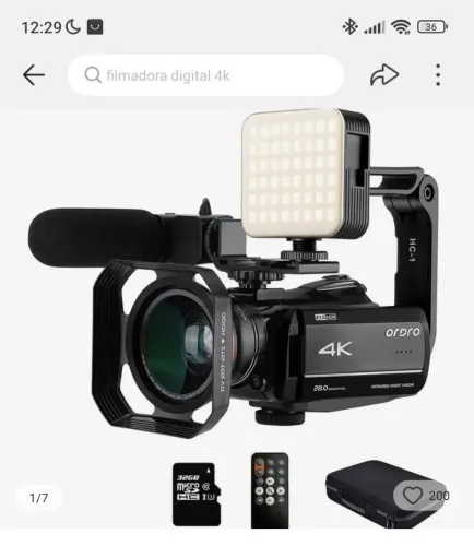 Vendo uma filmadora 4k profissional.