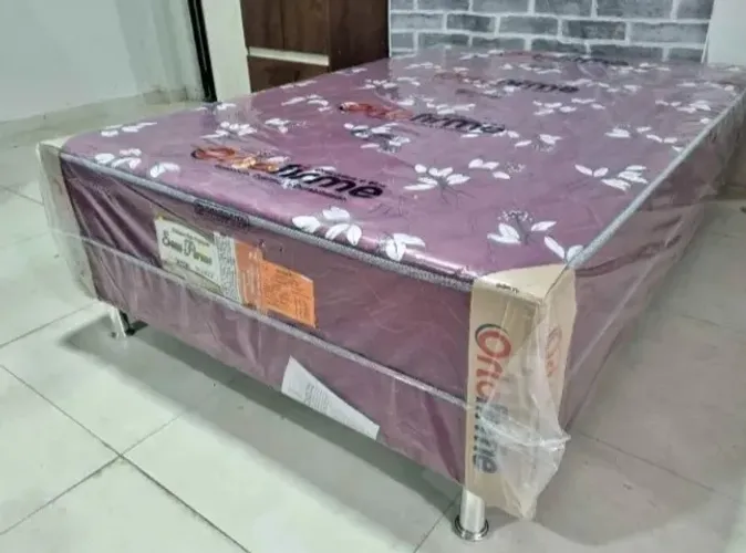 CAMA CASAL BOX - O MENOR PREÇO DE MÓVEIS - LACRADO