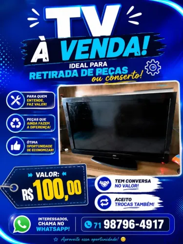 TV PARA RETIRADA DE PEÇAS OU CONCERTO