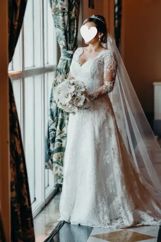 Vestido de Noiva longo clássico Atelie Marie Lafayette