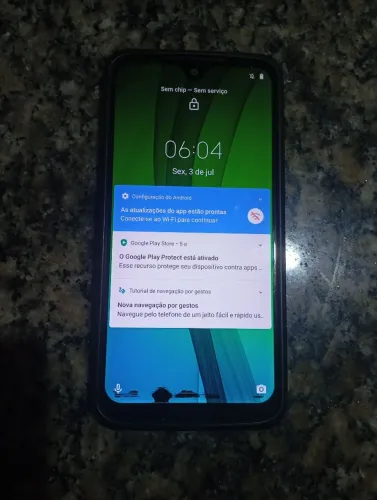 Moto g 7 64gb 4 ram acompanha carregar e capinha