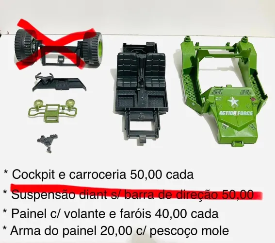 Peças buggy Cross Tático Comandos em Ação / Gi Joe 