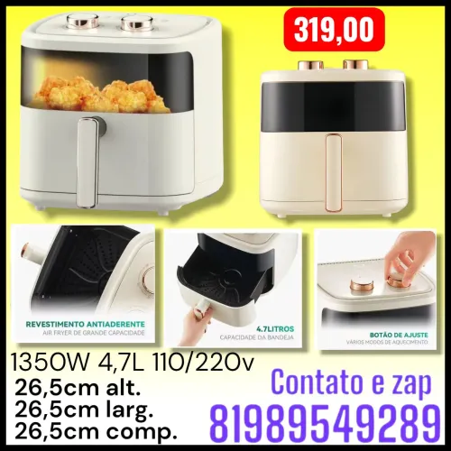 Fritadeira Eletrica Air Fryer 4,7l