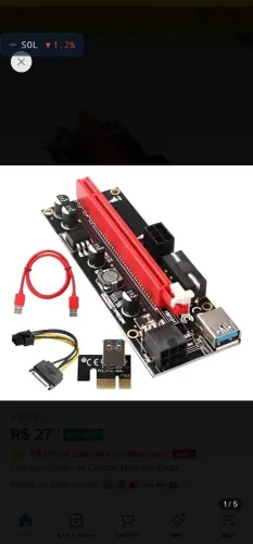 Placa pci-e express riser