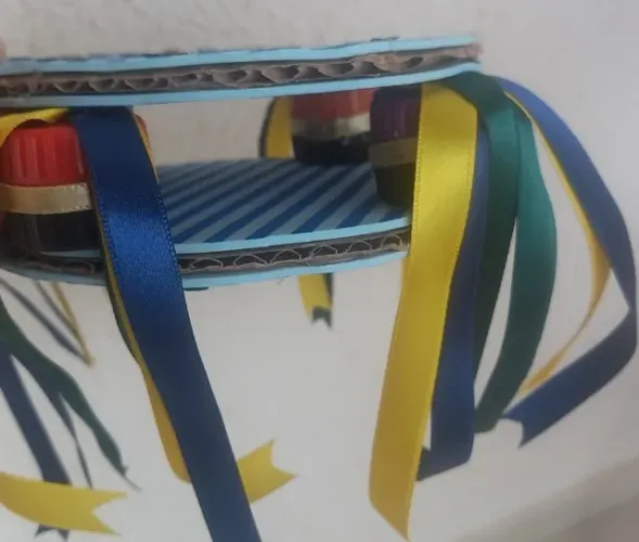 Pandeiro Educativo Interativo de E. V. A para percepção infantil