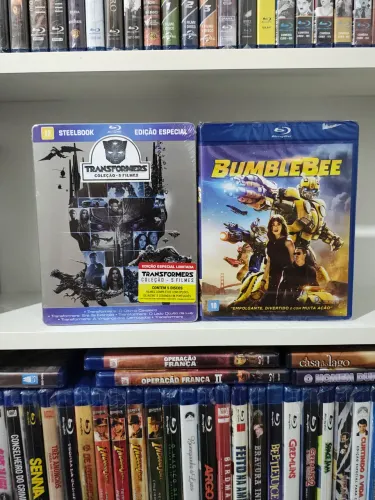 Steelbook Transformes 5 filmes+ Bumblebee, blu-ray original lacrado de fabrica
