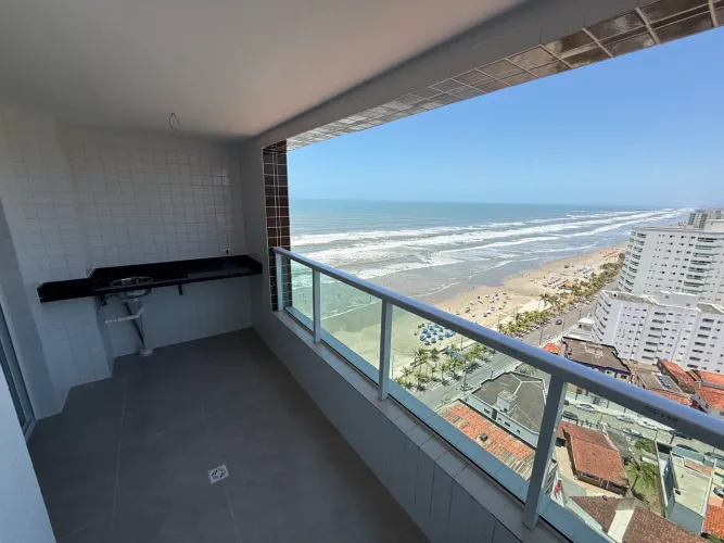 Apartamento 2 dormitórios vista mar Mongaguá