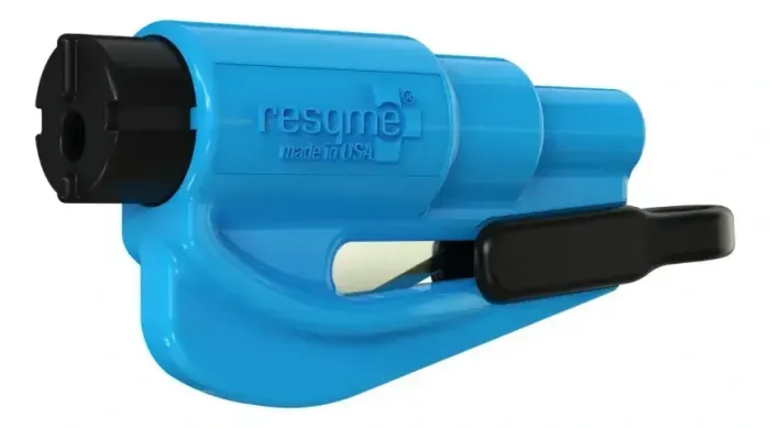 Chaveiro Resgate Fuga De Carro Made In Usa Original Resqme Azul