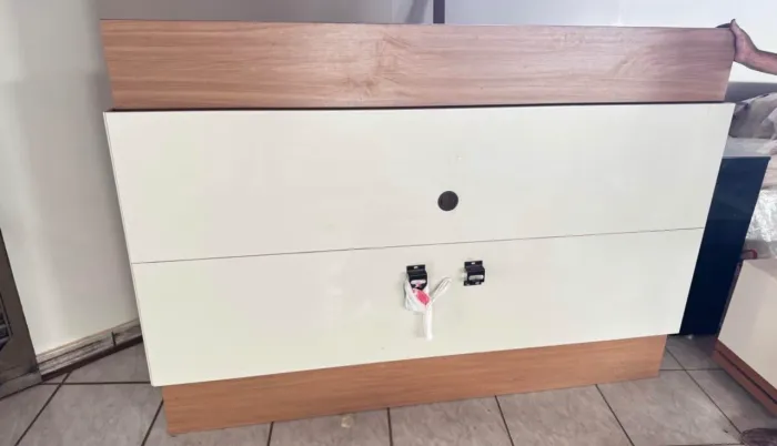 Rack com painel em mdf 