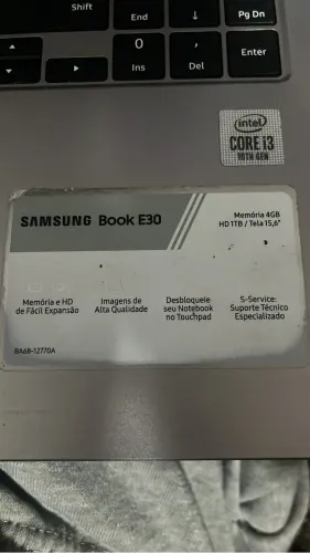 NOTEBOOK SAMSUNG BOOK E30 - SSD + 8GB RAM