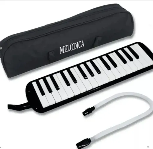 escaleta musical melodica com 32 tecla + capa e ace